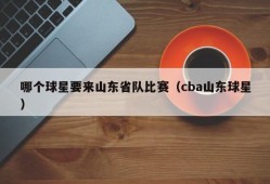哪个球星要来山东省队比赛（cba山东球星）