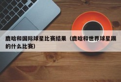 鹿晗和国际球星比赛结果（鹿晗和世界球星踢的什么比赛）